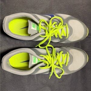 Nike womens Gray and Neon Green Sneakers
